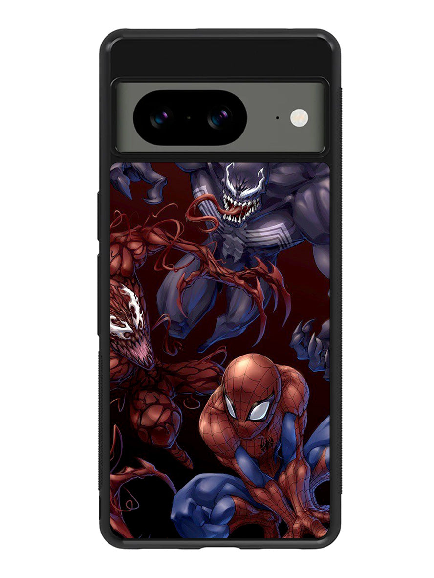 Spiderman Venom Carnage Back Google Pixel 8 Case QC0573