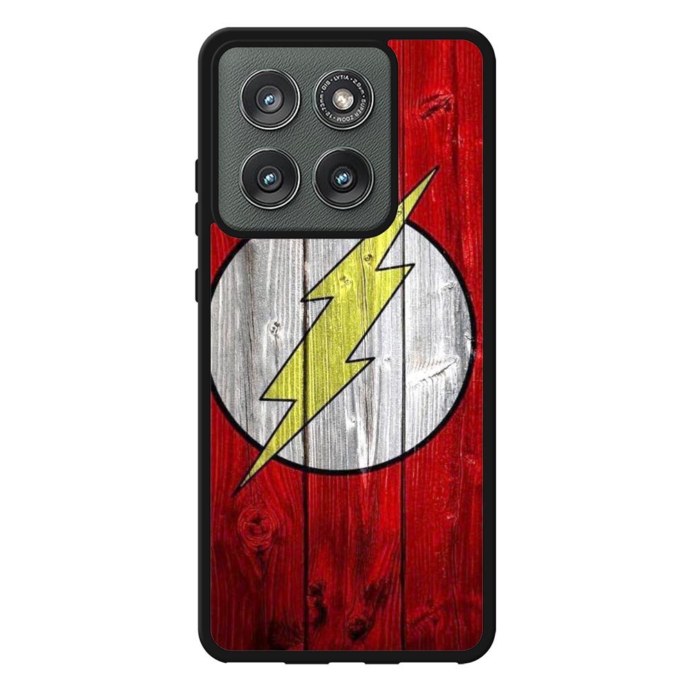 Flash SUperhero Logo on Wood Motorola Moto Edge 2025 Case OV4872