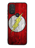 Flash SUperhero Logo on Wood Motorola Moto G Pure 2021 , Moto G Power 2022 Case OV4872