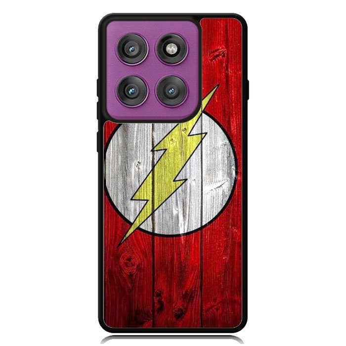 Flash SUperhero Logo on Wood Motorola Moto Edge 2025 | Moto Edge 60 Fusion | Moto Edge 60 Pro Case OV4872