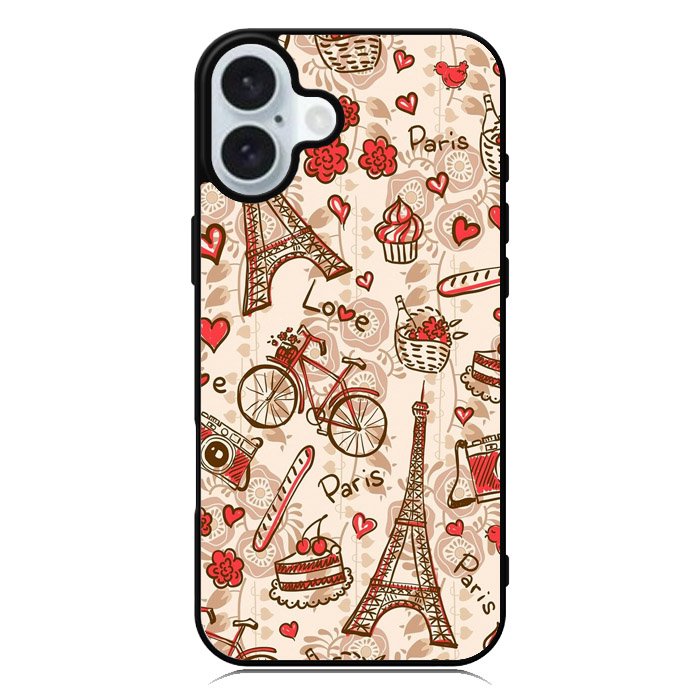 paris vintage iPhone 16 Case QC0632