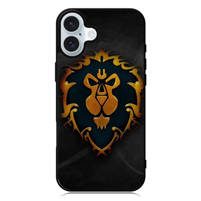 World of Warcraft Alliance Gold Logo iPhone 16 Case QC0642