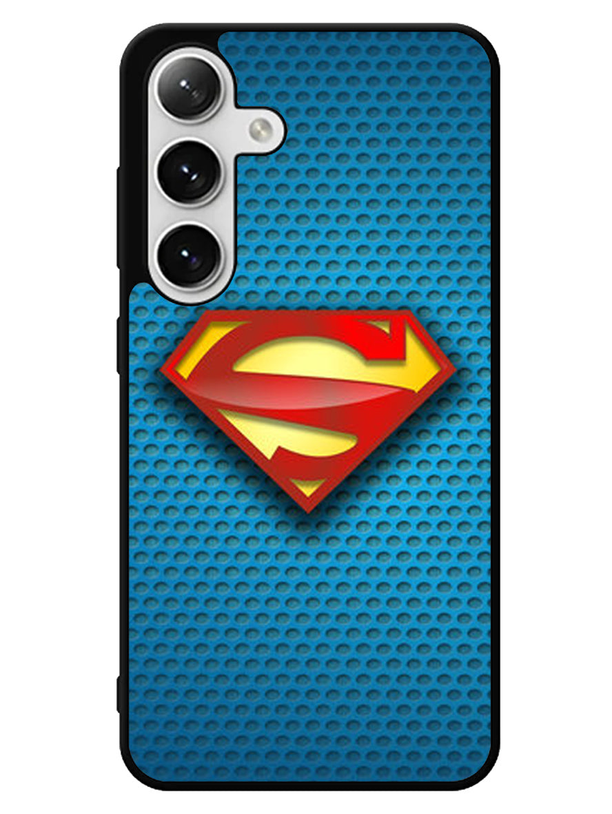 Superman Blue Carbon Logo Samsung Galaxy S25 5G Case