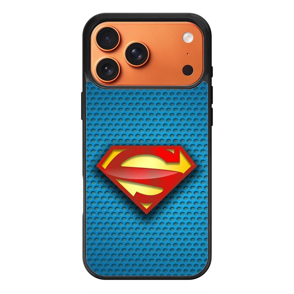 Superman Blue Carbon Logo iPhone 17 Pro Case