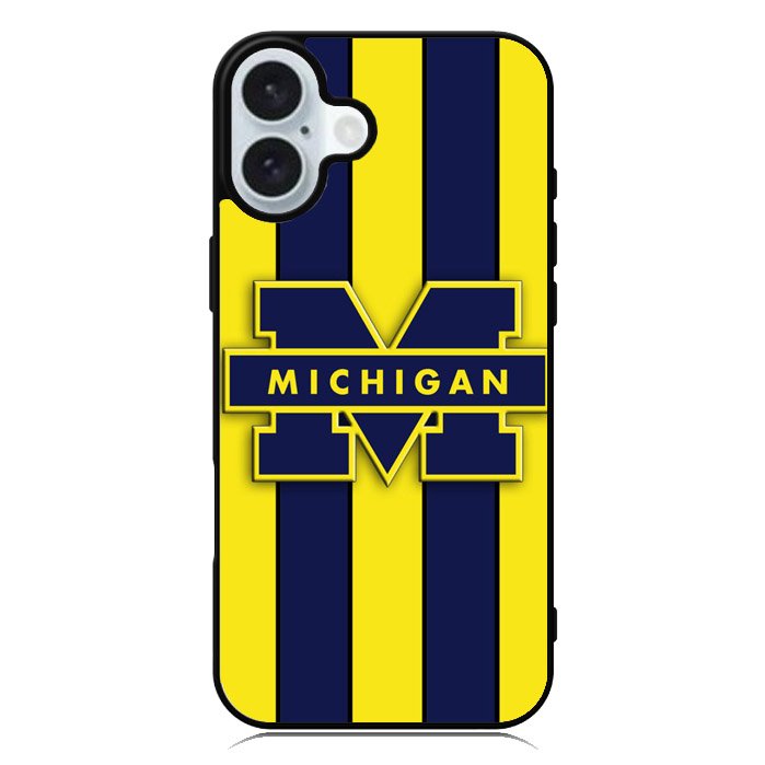 michigan wolverines logo iPhone 16 Plus Case QC3309