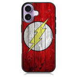 Flash SUperhero Logo on Wood iPhone 17 Case OV0690