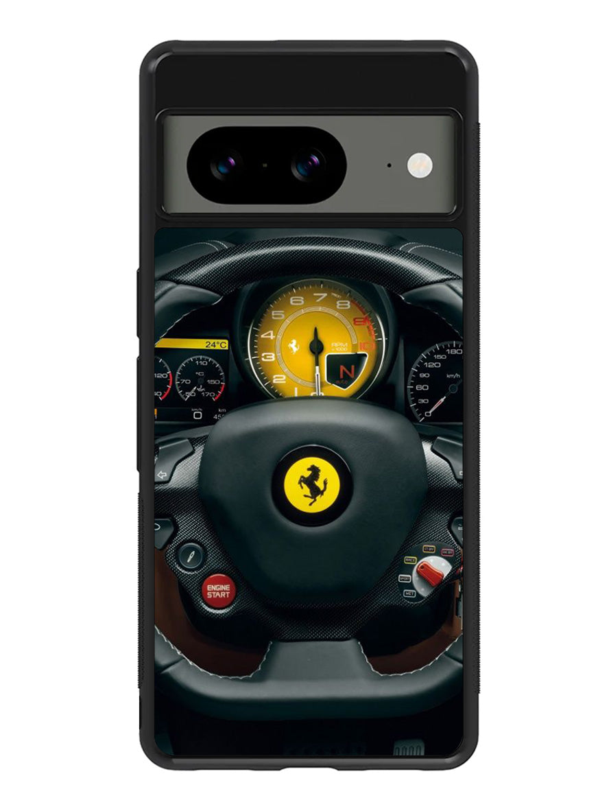 Red Ferrari Logo Google Pixel 8 Case QC0479