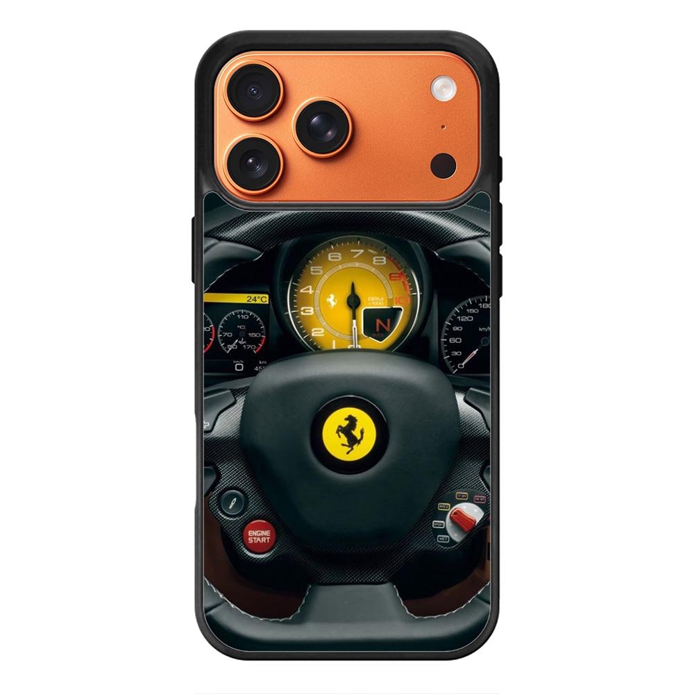 Red Ferrari Logo iPhone 17 Pro Case OV0479