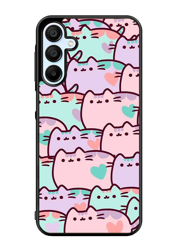 pusheen pattern Samsung Galaxy A35 5G Case OV0482