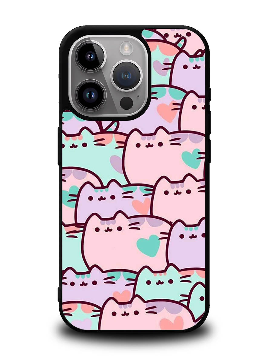 pusheen pattern iPhone 15 Pro Max Case OV0482