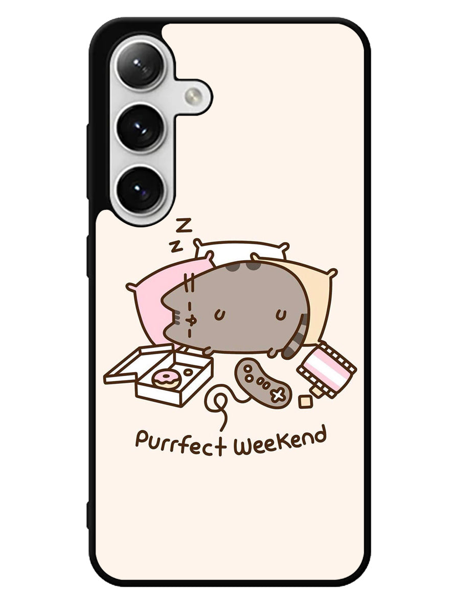 Pusheen Cat 1st Samsung Galaxy S25 5G Case