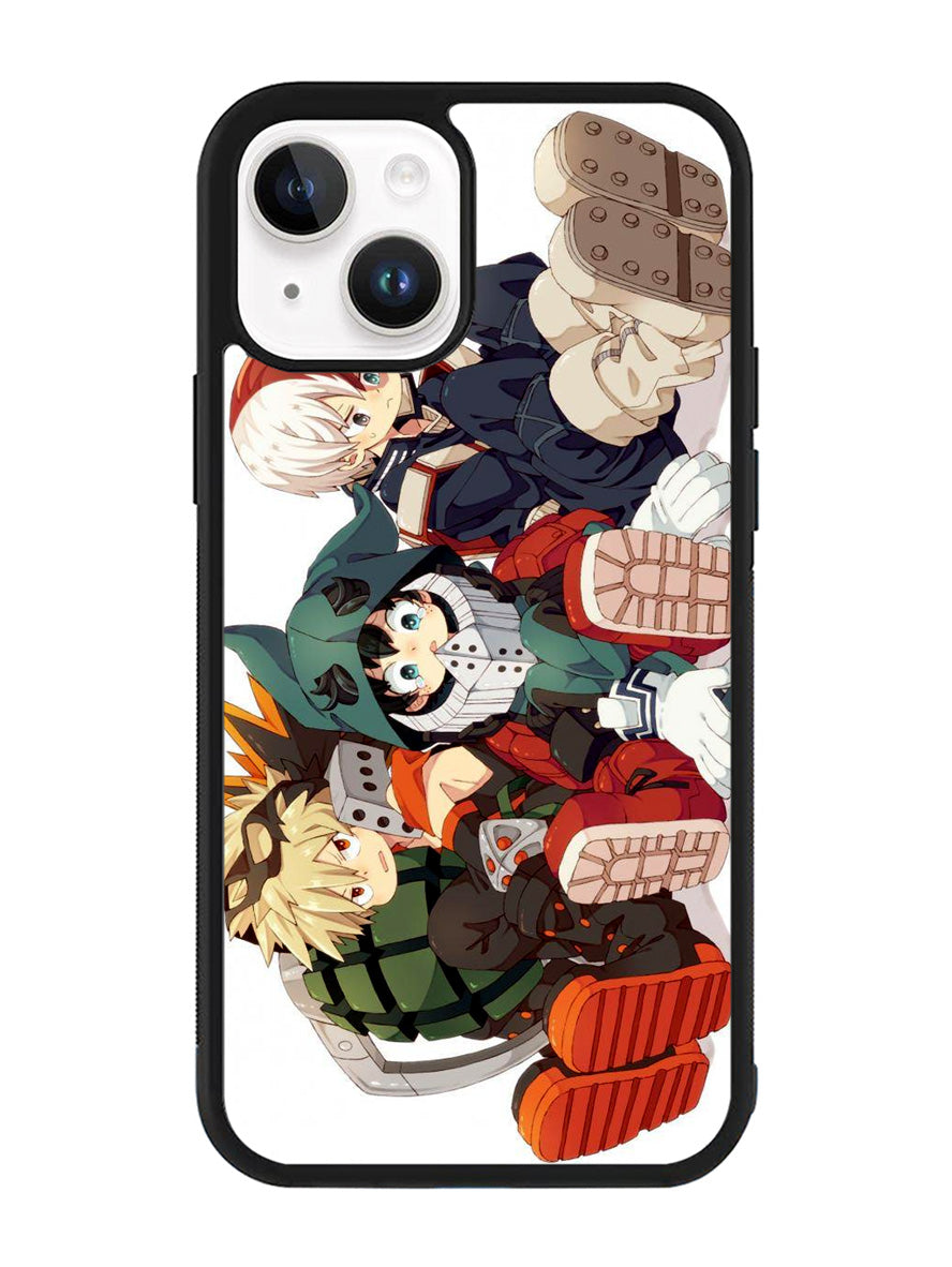 My Hero Academia Deku X Bakugou X Todoroki iPhone 14 Case QC3197