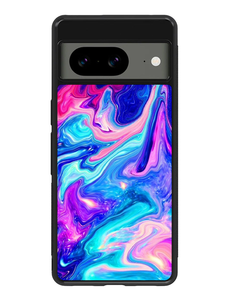 Neon Paint Mixture Google Pixel 8A Case QC3148