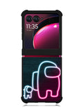 among us neon Motorola Moto Razr Plus 2023 , Moto Razr+ 2023 Case OV7408