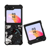Crow Pattern FLZ0572 Samsung Galaxy Z Flip 5 , Z Flip 4 , Z Flip 3 , Z Fold 5 , Z Fold 4 , Z Fold 3 5G Case