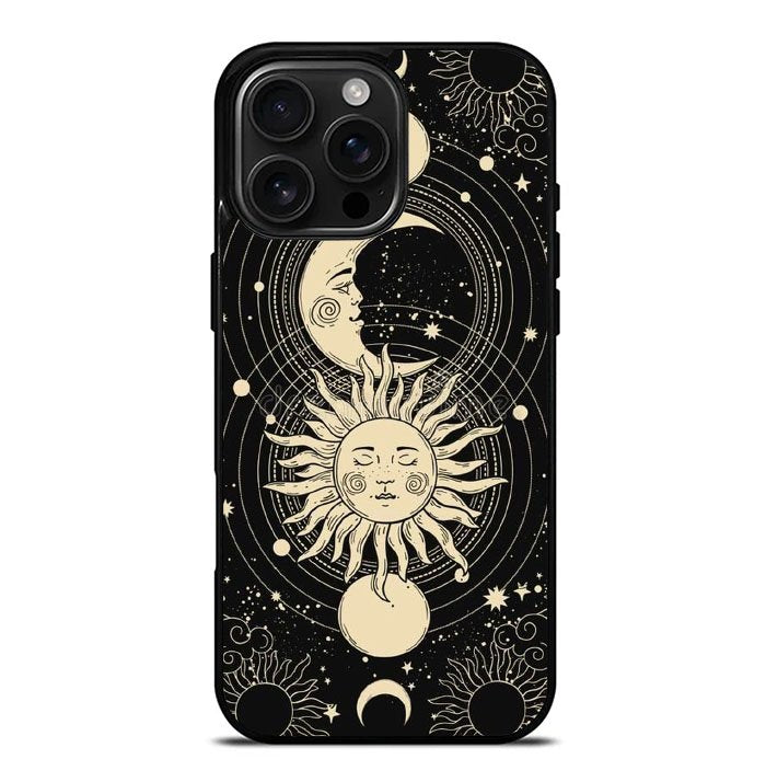Moon And Sunk Black FLZ0579 iPhone 16 Pro Max Case