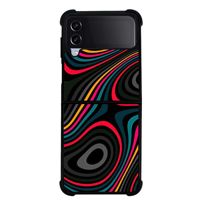 Colourful Pattern FLZ0614 Samsung Galaxy Z Flip 5 , Z Flip 4 , Z Flip 3 , Z Fold 5 , Z Fold 4 , Z Fold 3 5G Case