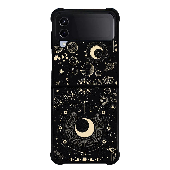 Dark astral FLZ0626 Samsung Galaxy Z Flip 5 , Z Flip 4 , Z Flip 3 , Z Fold 5 , Z Fold 4 , Z Fold 3 5G Case
