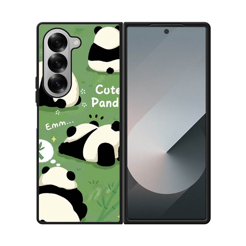 Lazy Cute Panda FLZ0670 Samsung Galaxy Z Fold 7 5G Case