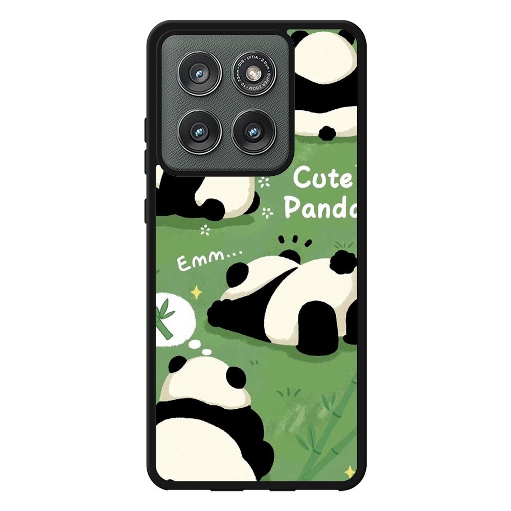Lazy Cute Panda FLZ0670 Motorola Moto Edge 2025 Case