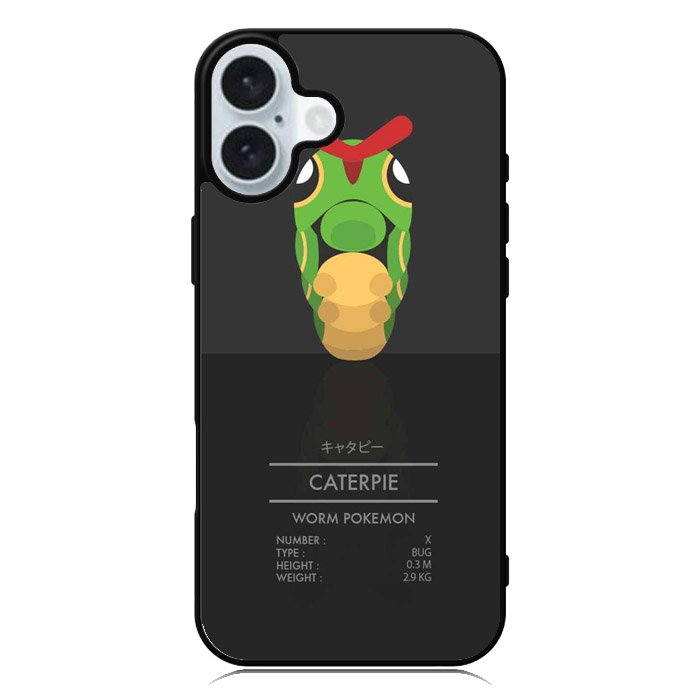 caterpie pokemon iPhone 16 Plus Case QC8482