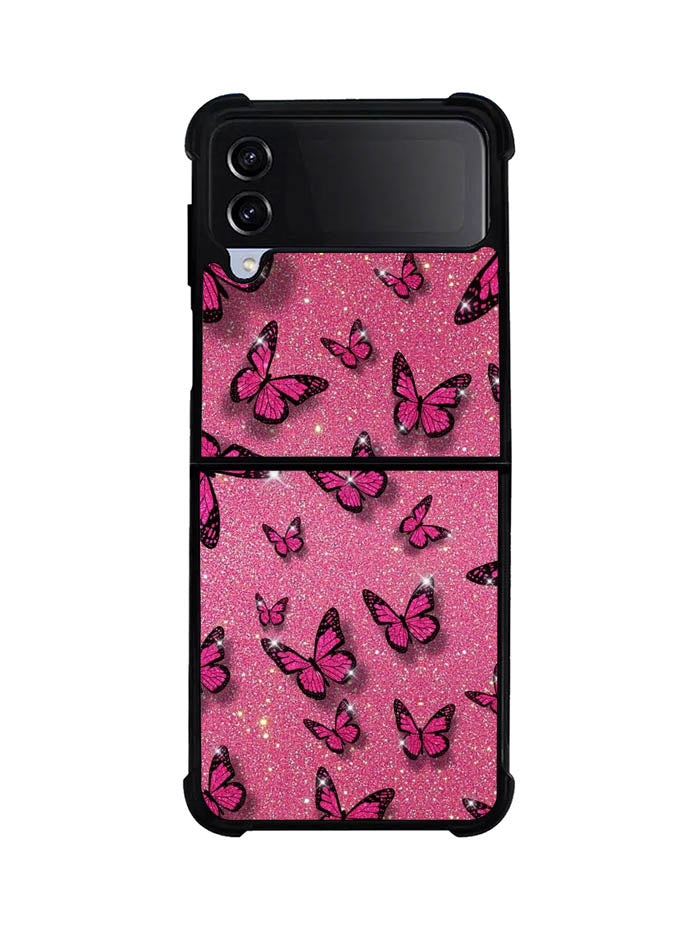 butterfly glitter Samsung Galaxy Z Flip 4 5G 2022 Case