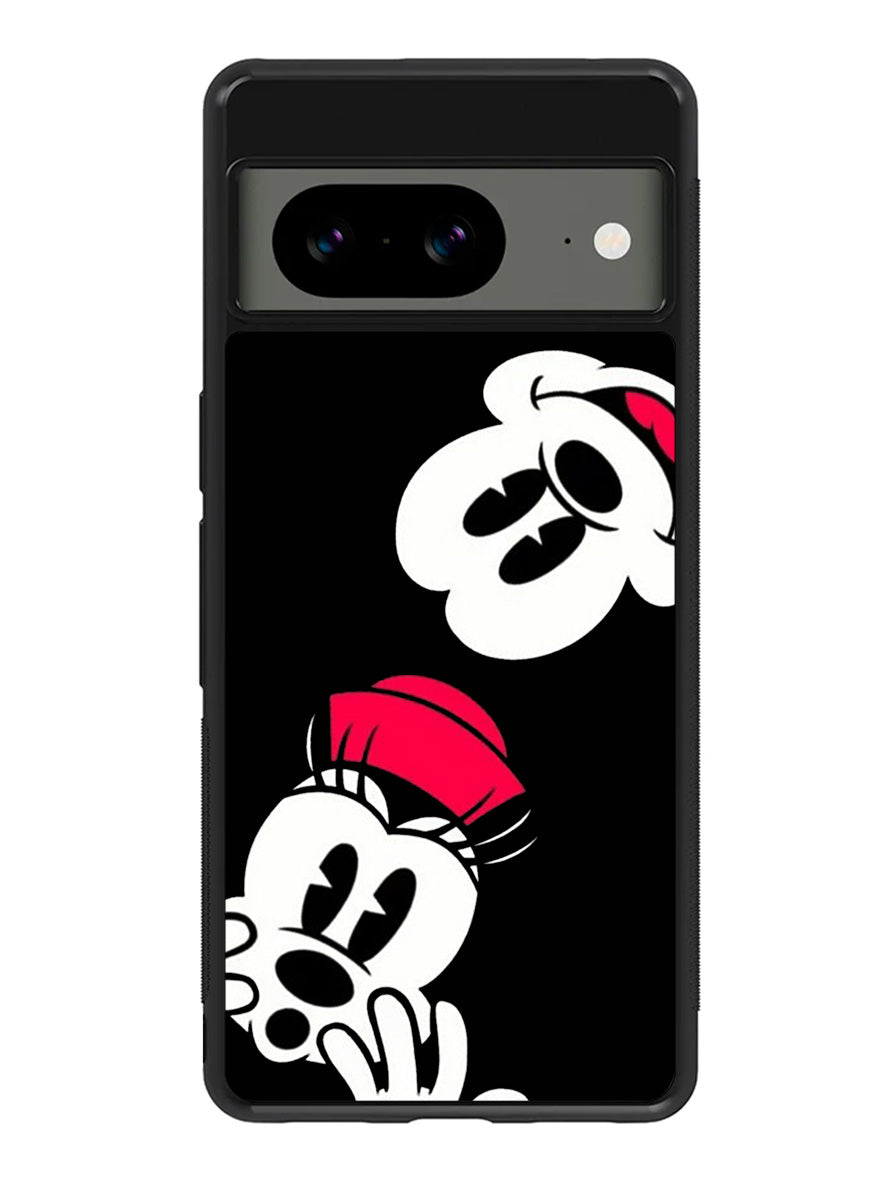 mickey mouse and minnie mouse Google Pixel 8 Case QC9674