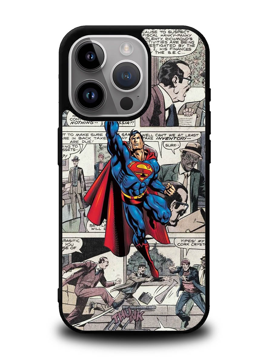 superman comic iPhone 15 Pro Case OV9689