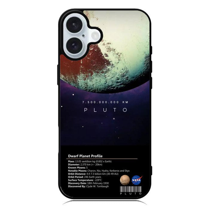 Space Facts Pluto iPhone 16 Plus Case QC9687