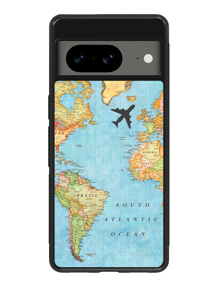 World Map Google Pixel 8A Case QC9733