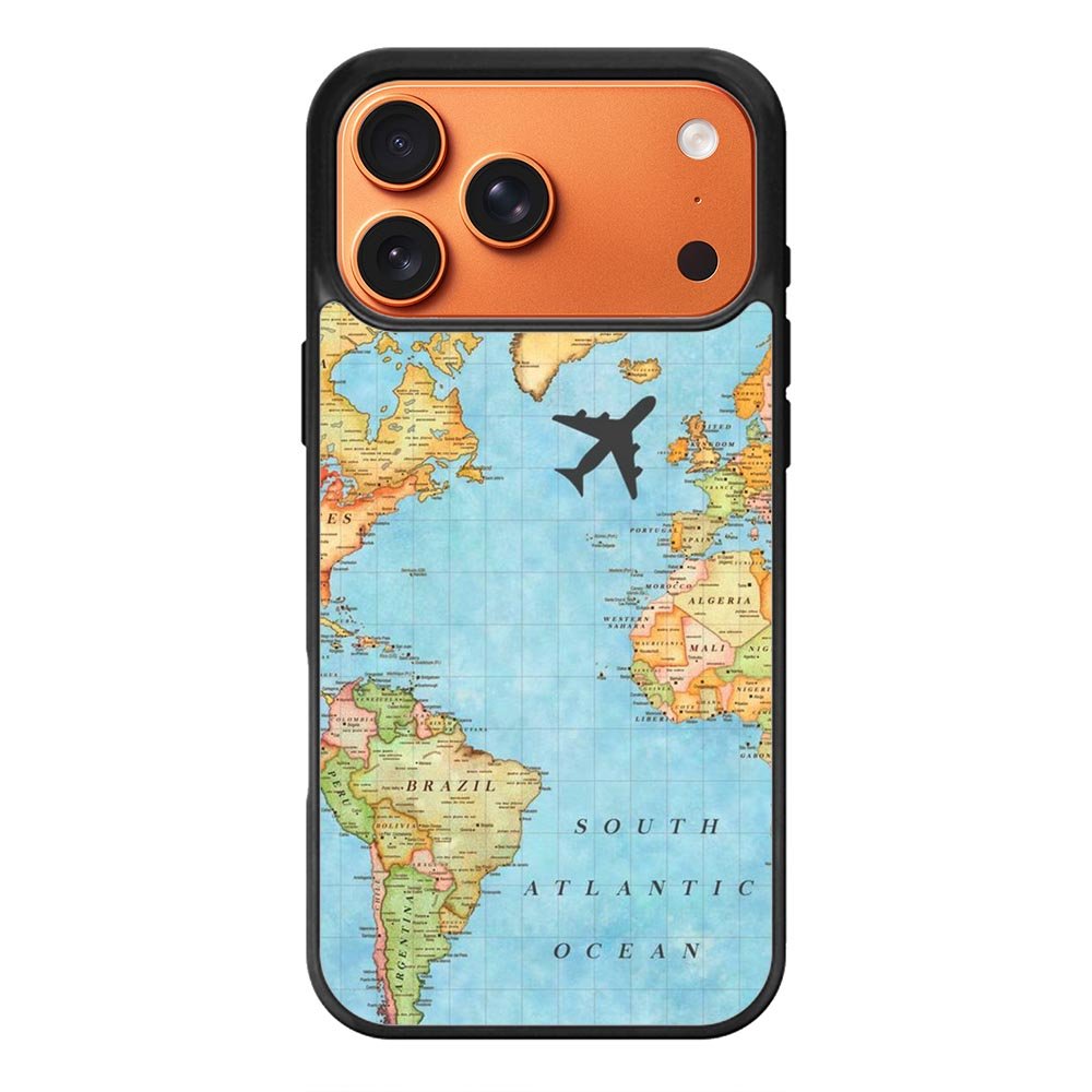 World Map iPhone 17 Pro Case OV9733