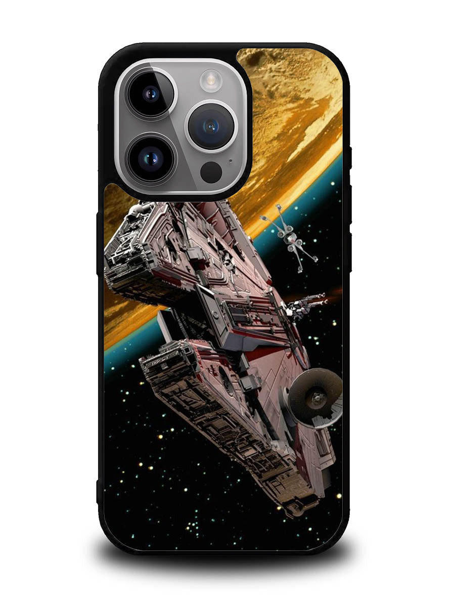 millennium falcon iPhone 14 Pro Case QC9745