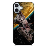millennium falcon iPhone 16 Plus Case QC9745