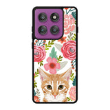 Cat flowers Motorola Moto Edge 60 Pro Case OV9775