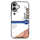 Nasa Mars flight ticket iPhone 16 Case QC9665