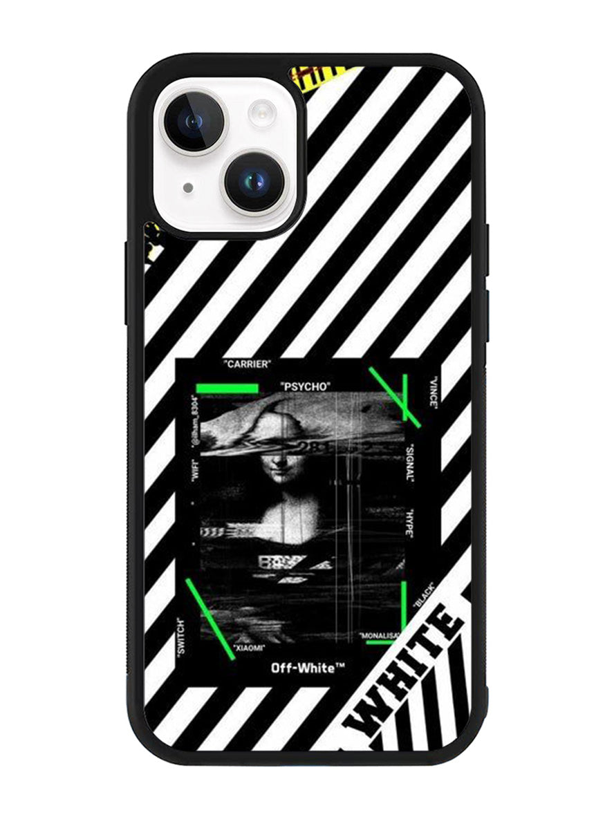 Black and white iPhone 14 Case QC8752
