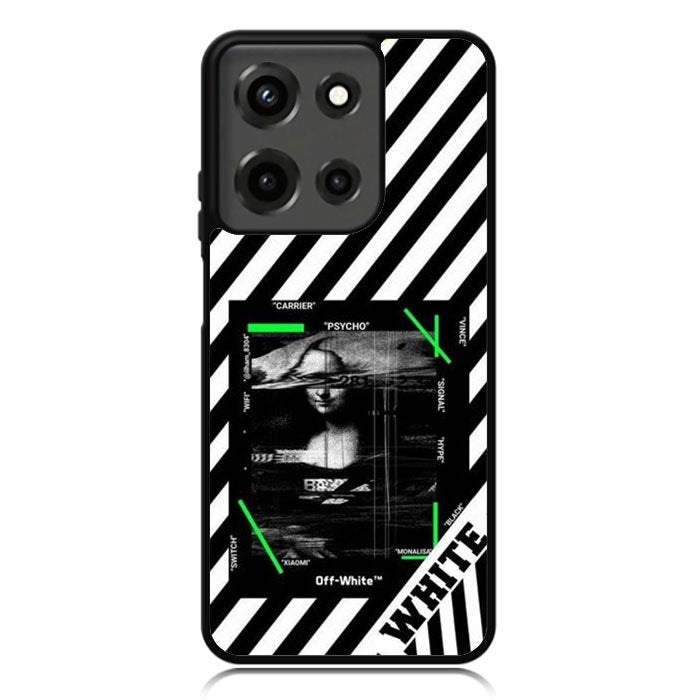 Black and white Motorola Moto G 5G 2025 Case OV8752