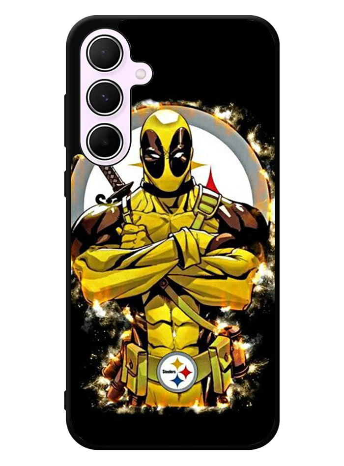 Pittsburgh Steelers Deadpool Samsung Galaxy A55 5G Case