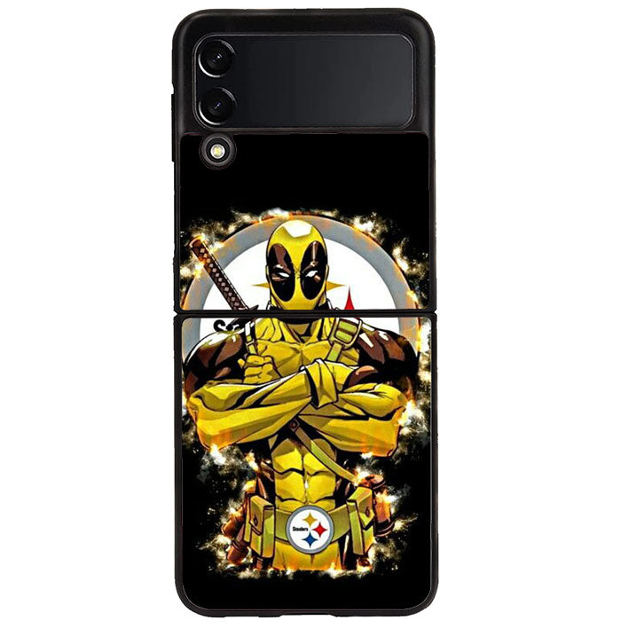 Pittsburgh Steelers Deadpool Samsung Galaxy Z Flip 4 5G 2022 Case