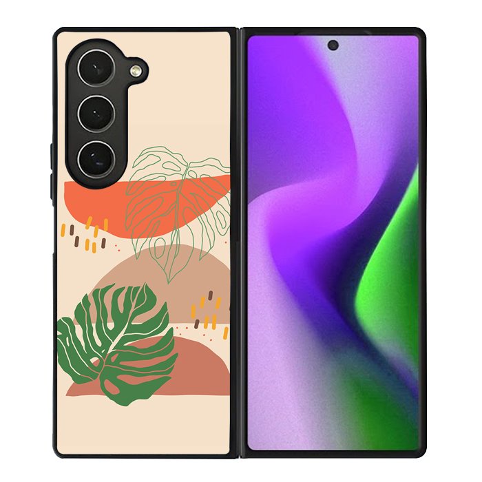Abstract Floral FZ1341 Samsung Galaxy Z Fold 6 2024 5G Case