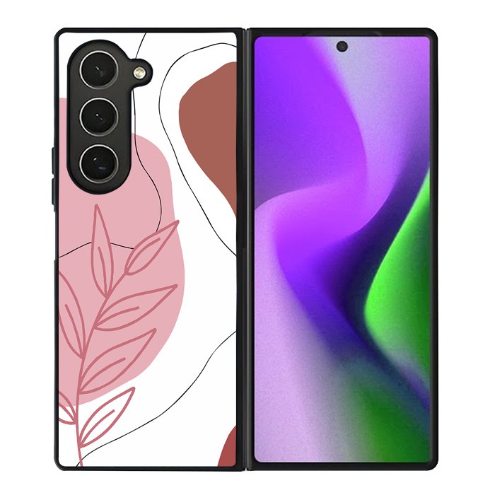 Floral Line Art FZ1389 Samsung Galaxy Z Fold 6 2024 5G Case