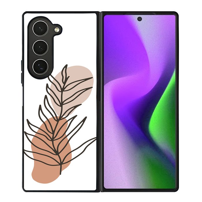 Floral Line Art FZ1398 Samsung Galaxy Z Fold 6 2024 5G Case