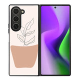 Floral Line Art FZ1469 Samsung Galaxy Z Fold 6 2024 5G Case