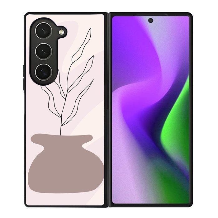 Floral Line Art FZ1471 Samsung Galaxy Z Fold 6 2024 5G Case