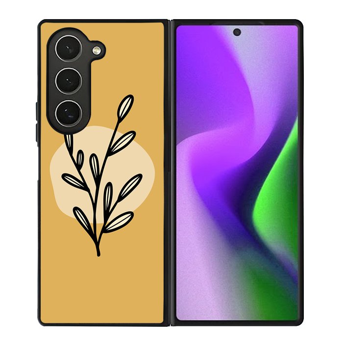 Floral Minimalist FZ1519 Samsung Galaxy Z Fold 6 2024 5G Case
