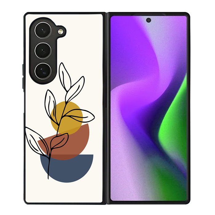 Floral Minimalist FZ1595 Samsung Galaxy Z Fold 6 2024 5G Case