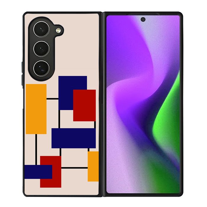 Abstract Bauhaus geometric FZ1710 Samsung Galaxy Z Fold 6 2024 5G Case