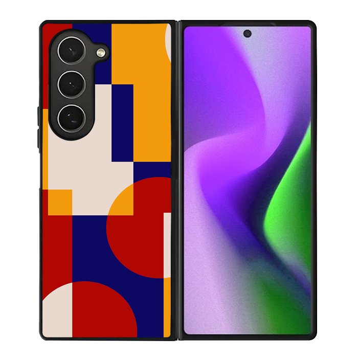 Abstract Bauhaus geometric FZ1713 Samsung Galaxy Z Fold 6 2024 5G Case
