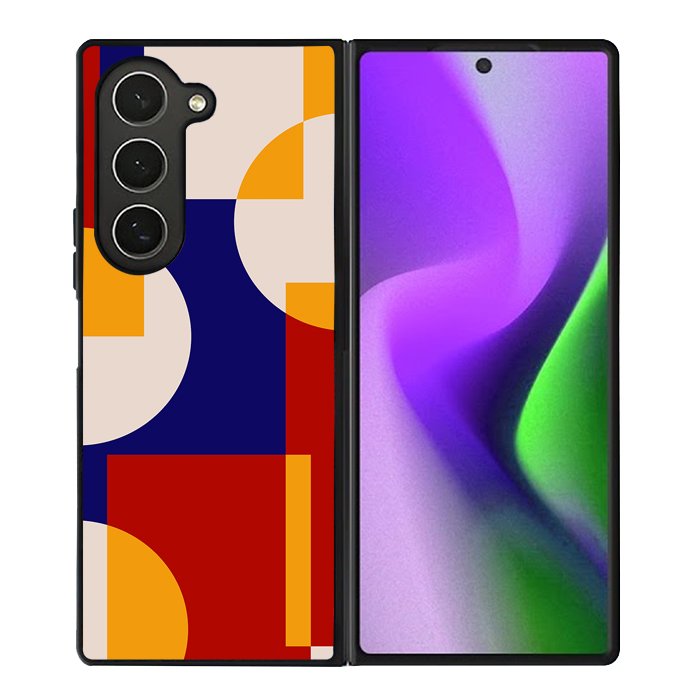 Abstract Bauhaus geometric FZ1714 Samsung Galaxy Z Fold 6 2024 5G Case