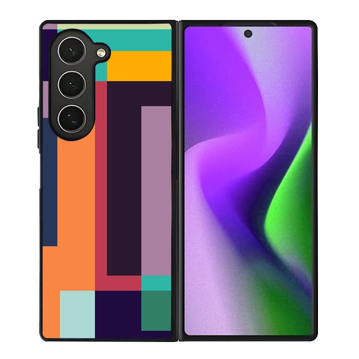 Abstract Bauhaus geometric FZ1718 Samsung Galaxy Z Fold 6 2024 5G Case